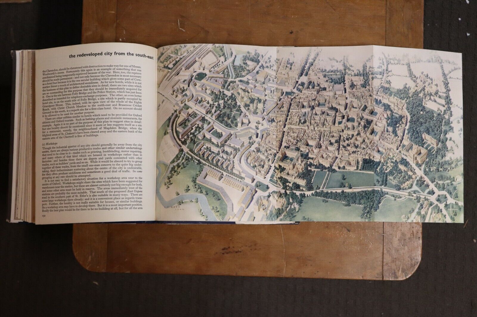 1948 Oxford Replanned by Thomas Sharp Town Planning Post WW2 History Book
