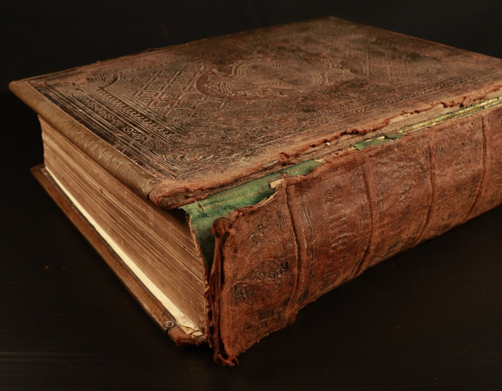 c1880 Brown's Self Interpreting Family Bible Large Antiquarian Illustrated Bible