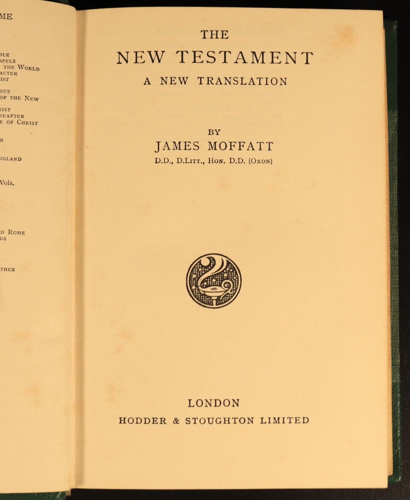 The New Testament by James Moffat c1932 Antique Illustrated Bible Leather Bind