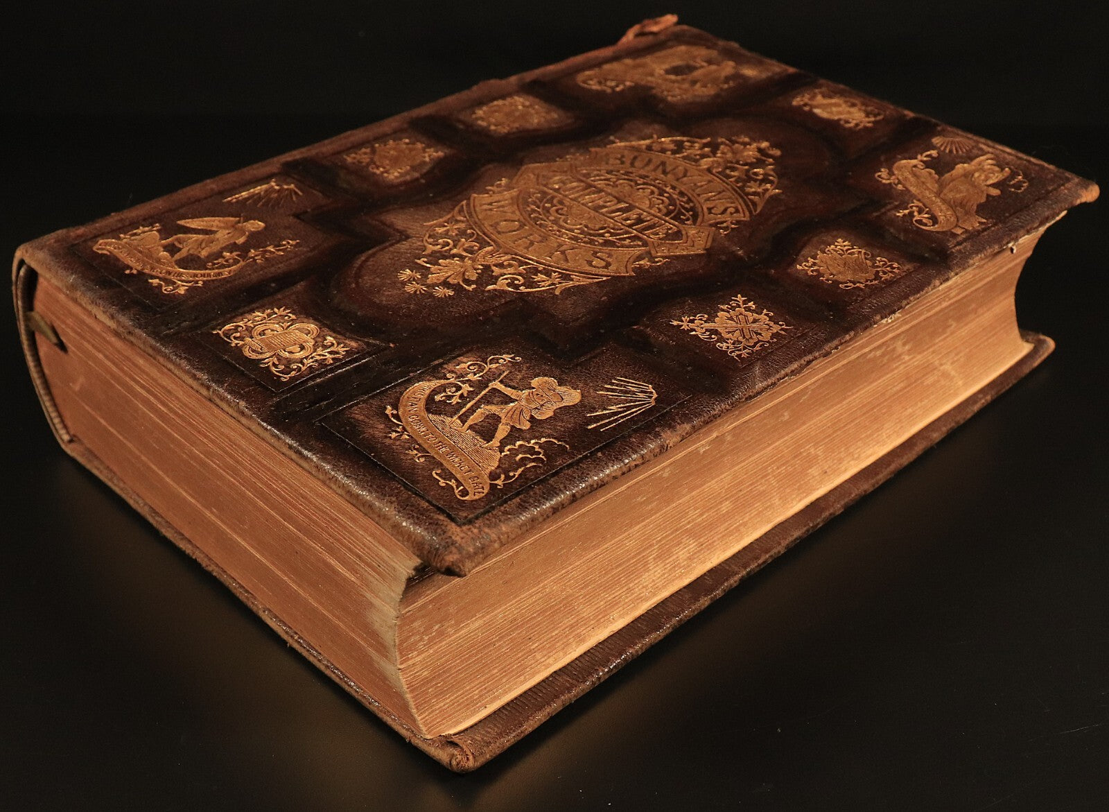 1877 Complete Works Of John Bunyan Antique Illustrated Christian Literature Book - 0