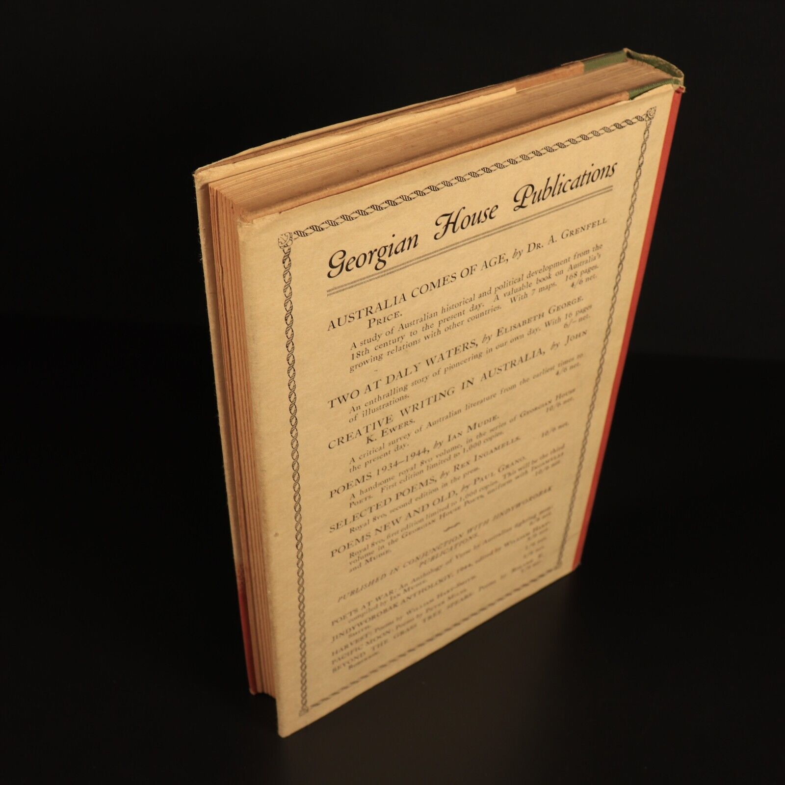 1945 Mostly Australian by Charles Fenner Vintage Aboriginal History Book