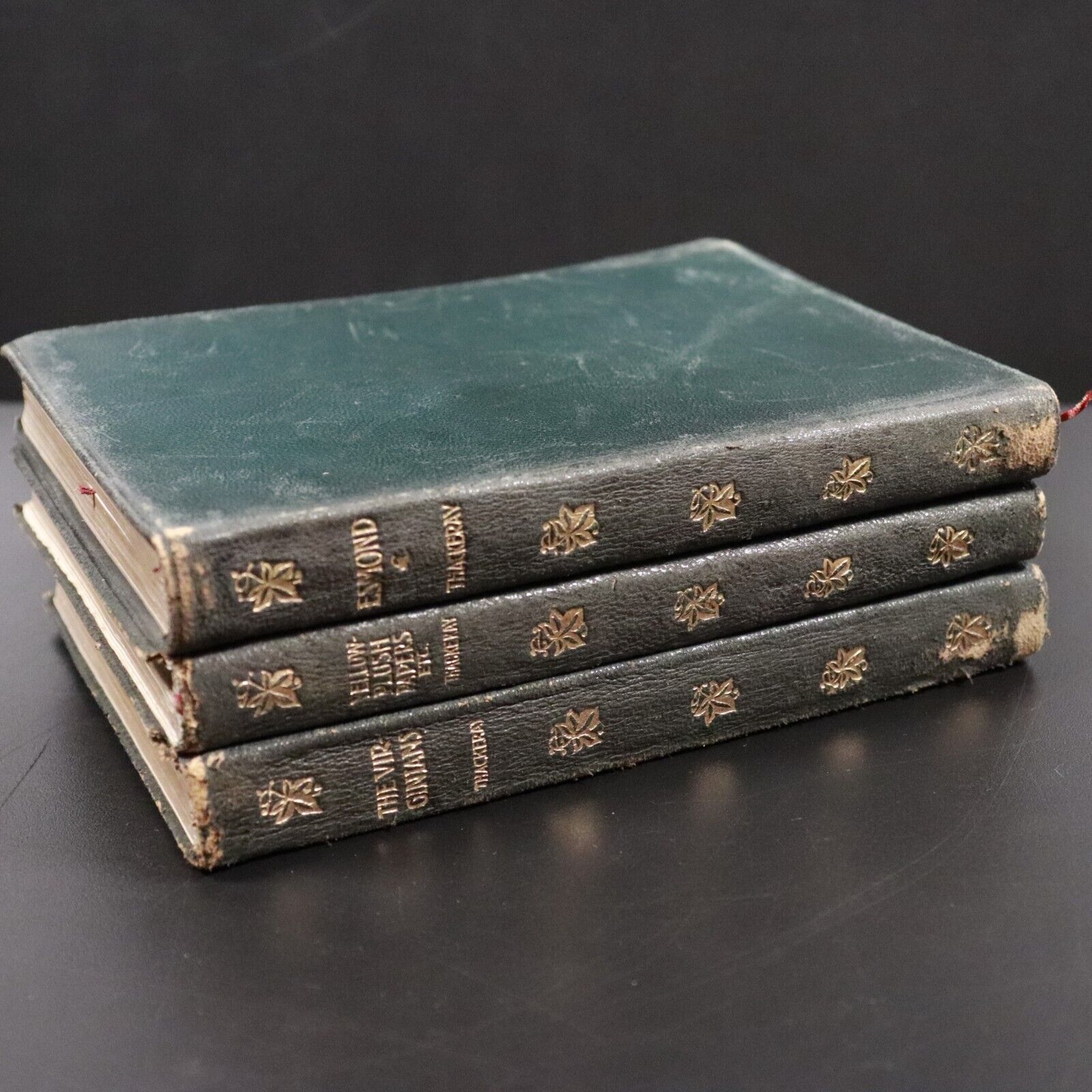 1904 3vol The Works of W.M. Thackeray Antique Fiction Books New Century Library