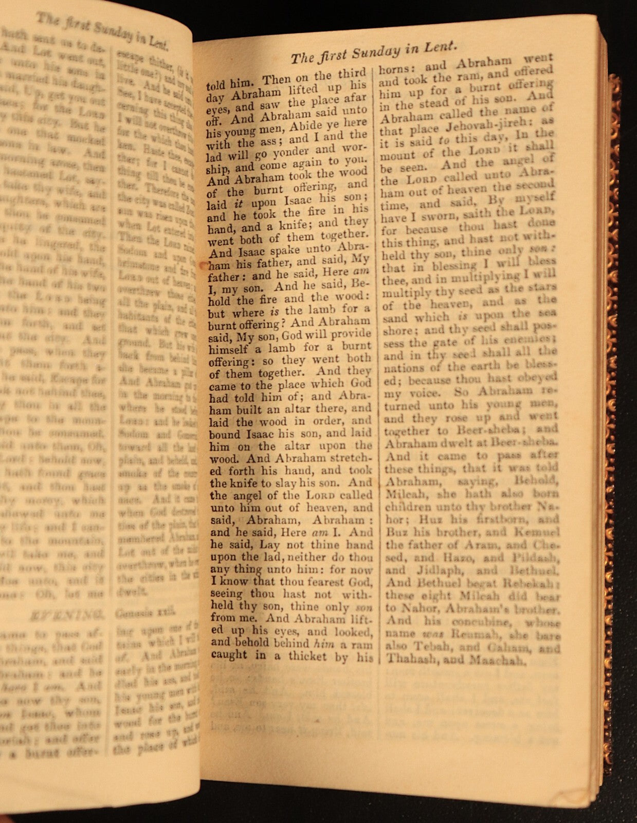 1845 Proper Lessons & Common Prayer Miniature Bible 2vol Set Antique Books