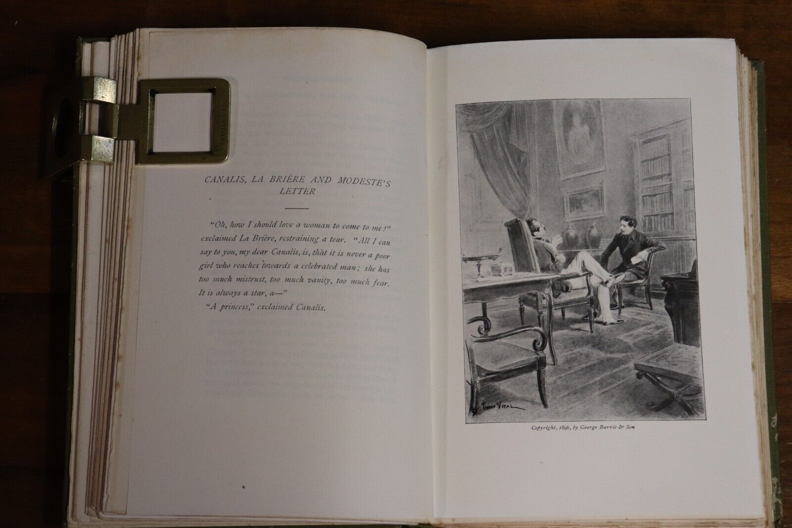 1896 Modeste Mignon by Honoré de Balzac Antique French Fiction Biography Book