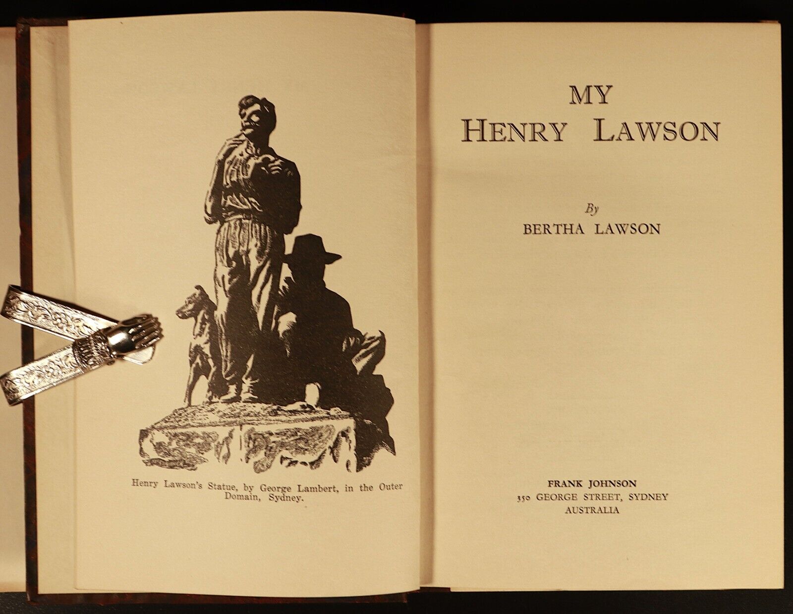 1943 My Henry Lawson by Bertha Lawson Antique Australian Biography History Book
