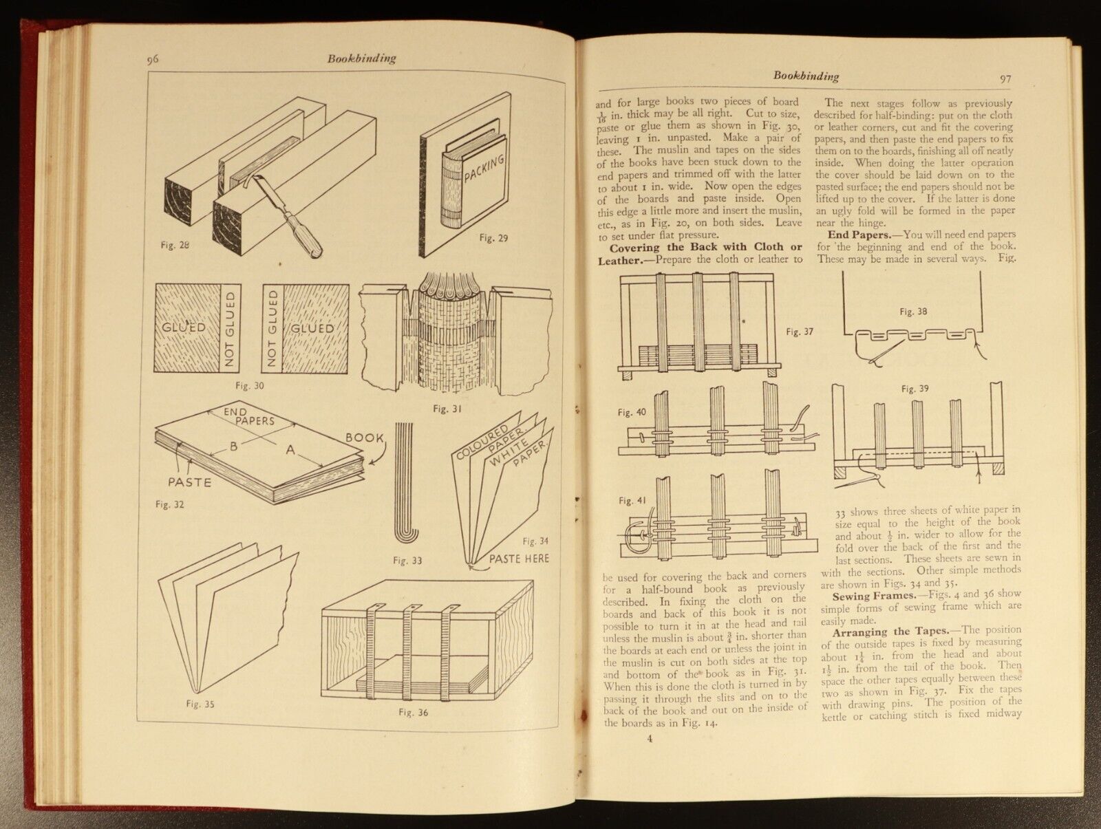 The Universal Book Of Hobbies & Handicrafts c1936 Antique Reference Book Hedges