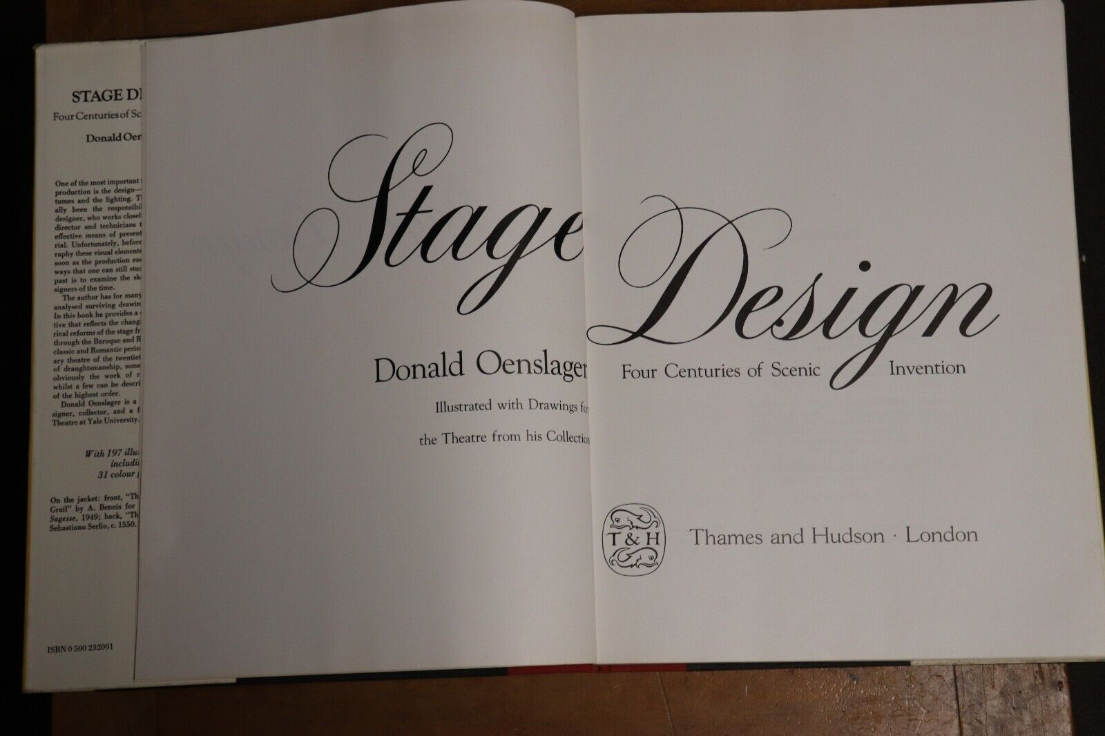 1975 Stage Design by Donald Oenslager Theatre Design History Reference Book