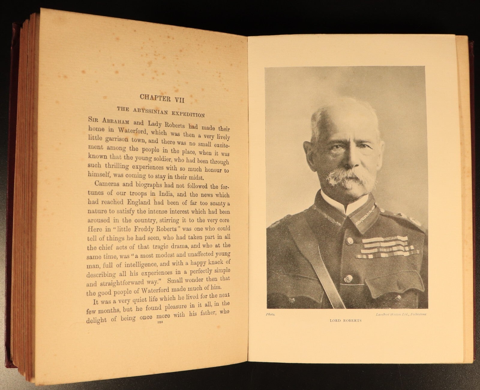Lord Roberts A Biography by Violet Brooke-Hunt Antique History Book