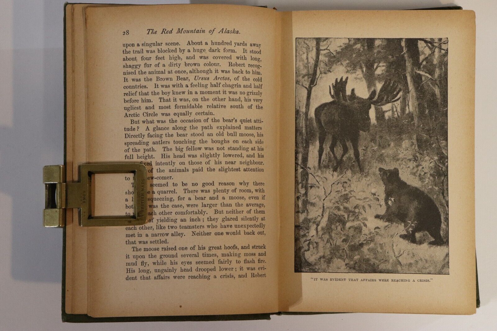c1910 The Red Mountain Of Alaska by W.B. Allen Antique Fiction Book