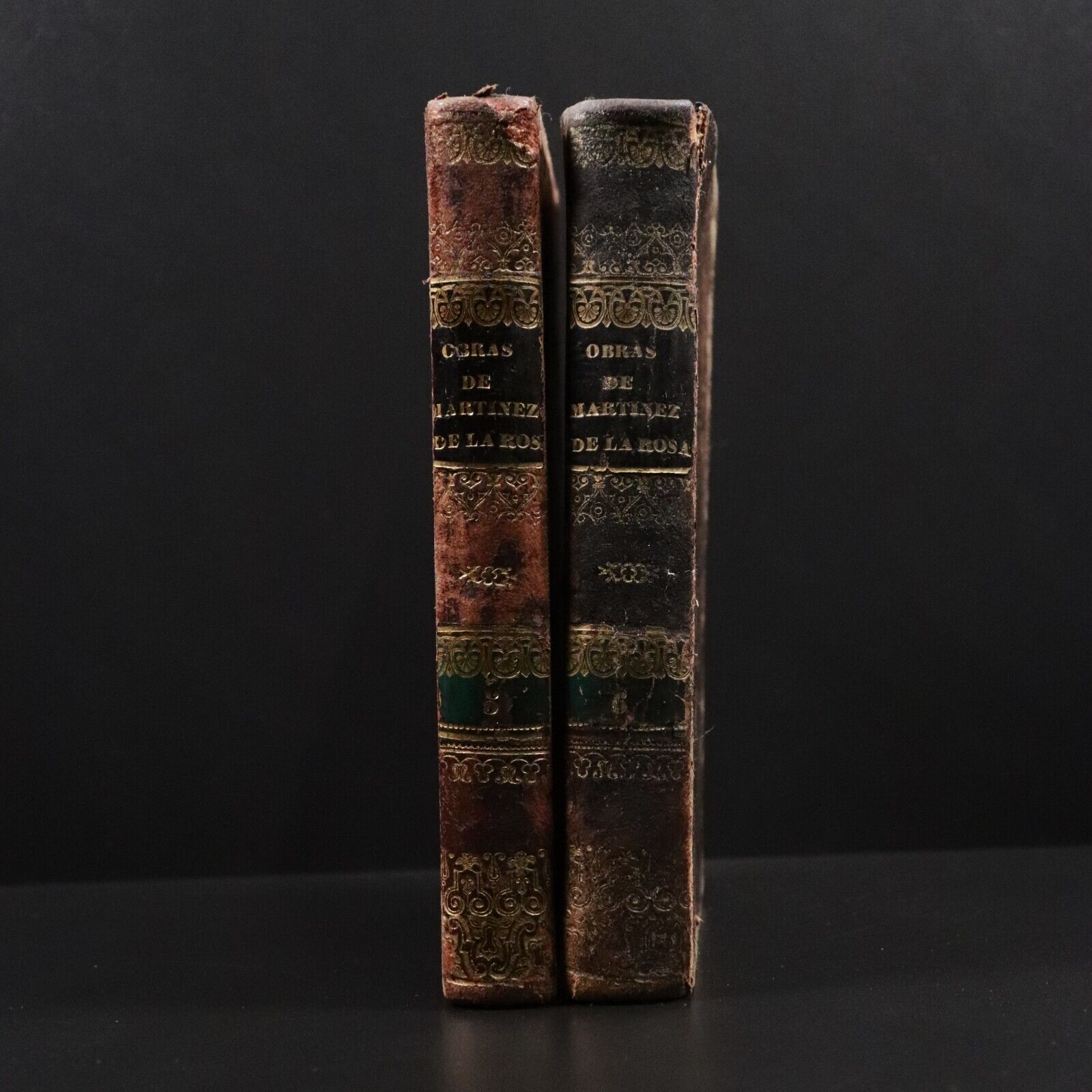 1838 2vol Obras Literarias de D. Francisco Martinez Antique Literature Books
