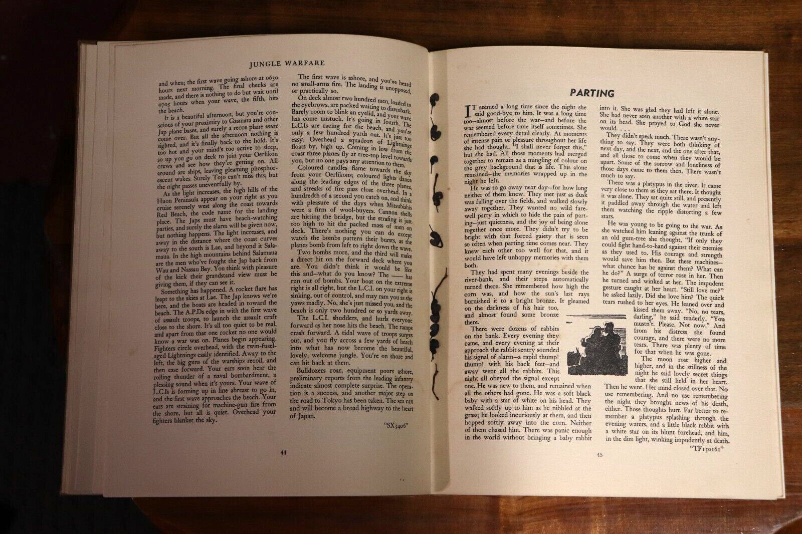 1941 Active Service Khaki & Green Jungle Warfare Australian WW2 Military Books