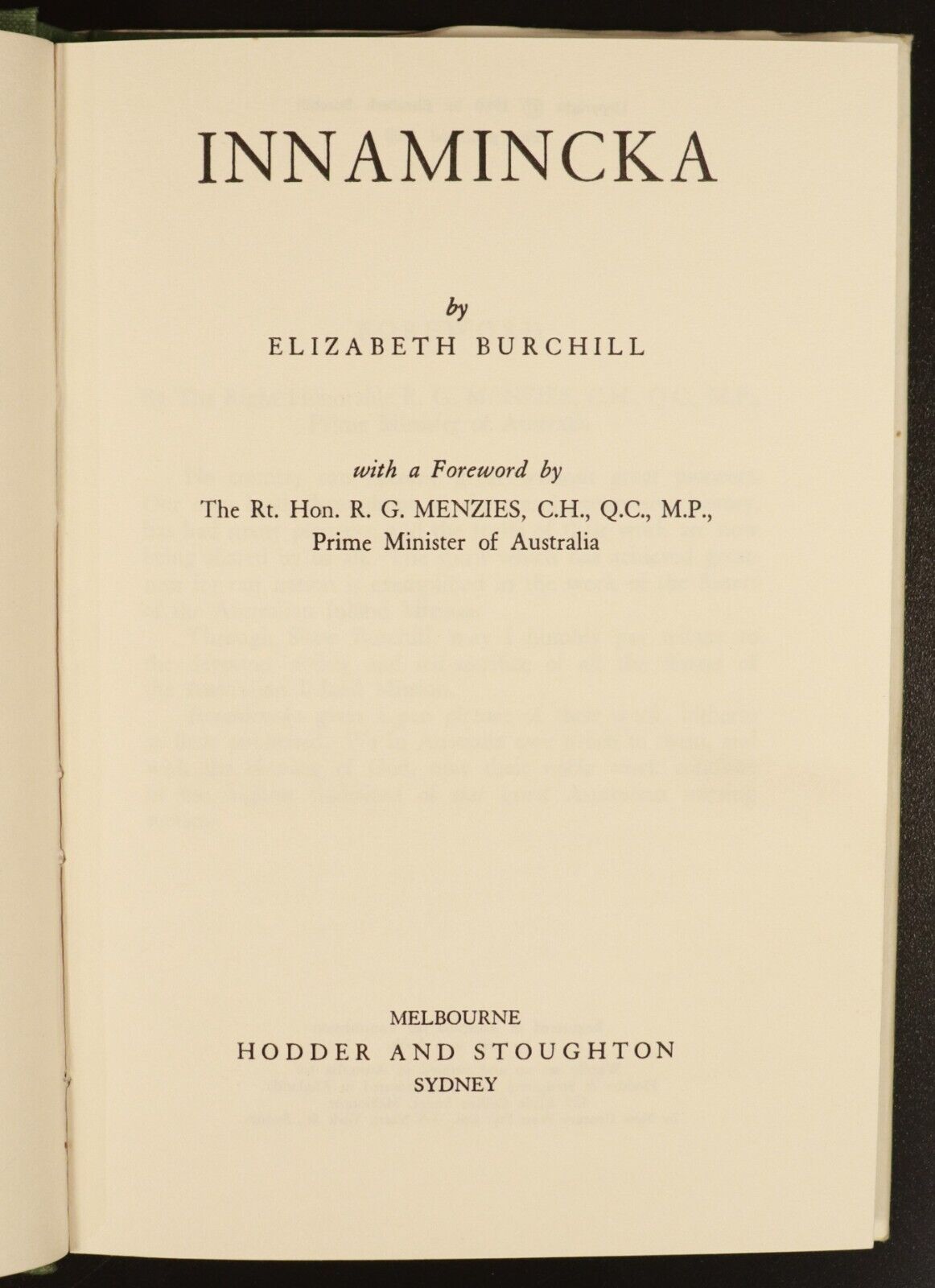 1960 Innamincka by Elizabeth Burchill Vintage Australian History Book 1st Ed
