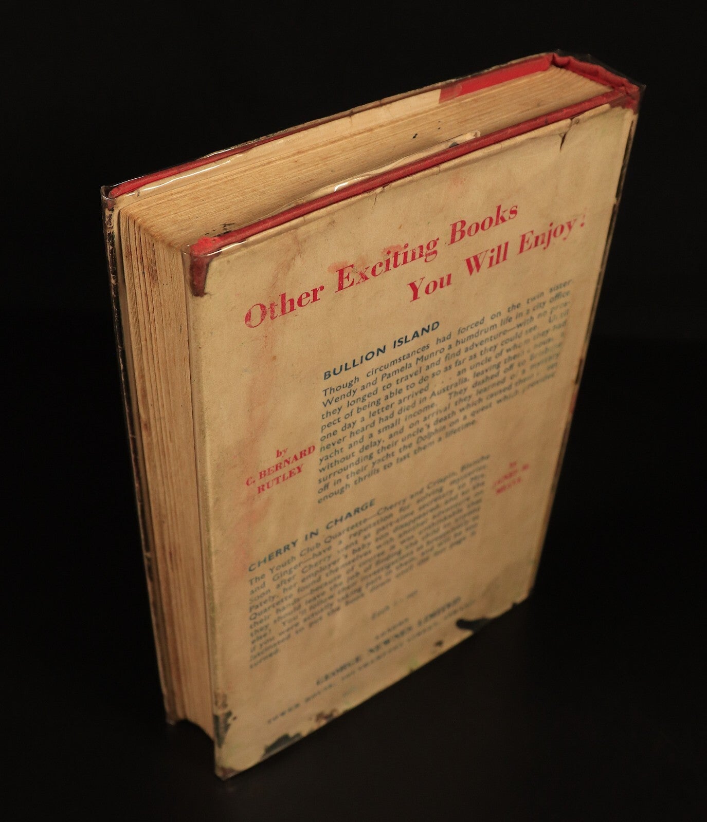 1950 The Peril Of The Bush by C. Bernard Rutley Vintage Australian Fiction Book - 0