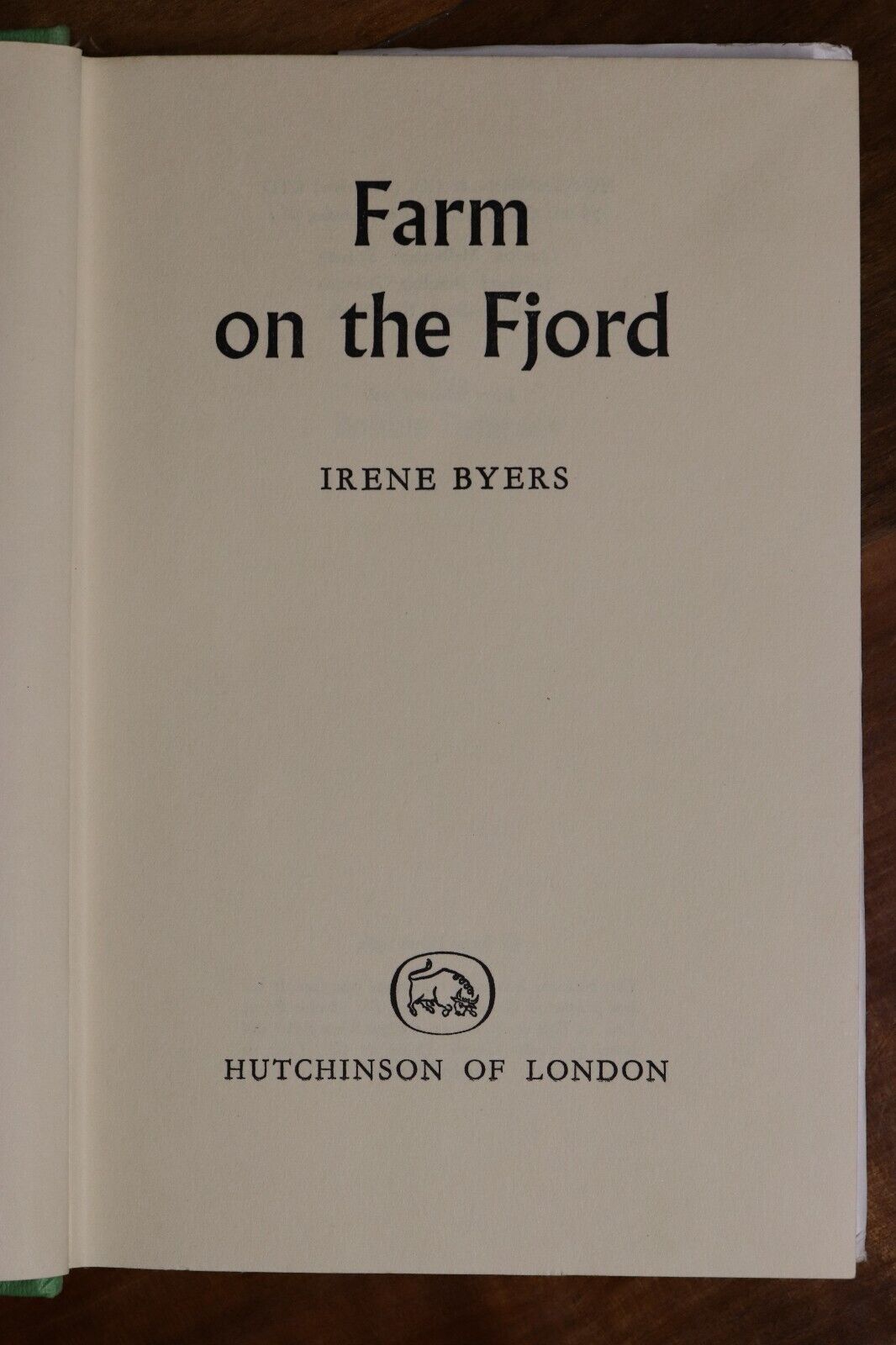 1961 Farm On The Fjord by Irene Byers Childrens Story Book British Fiction - 0