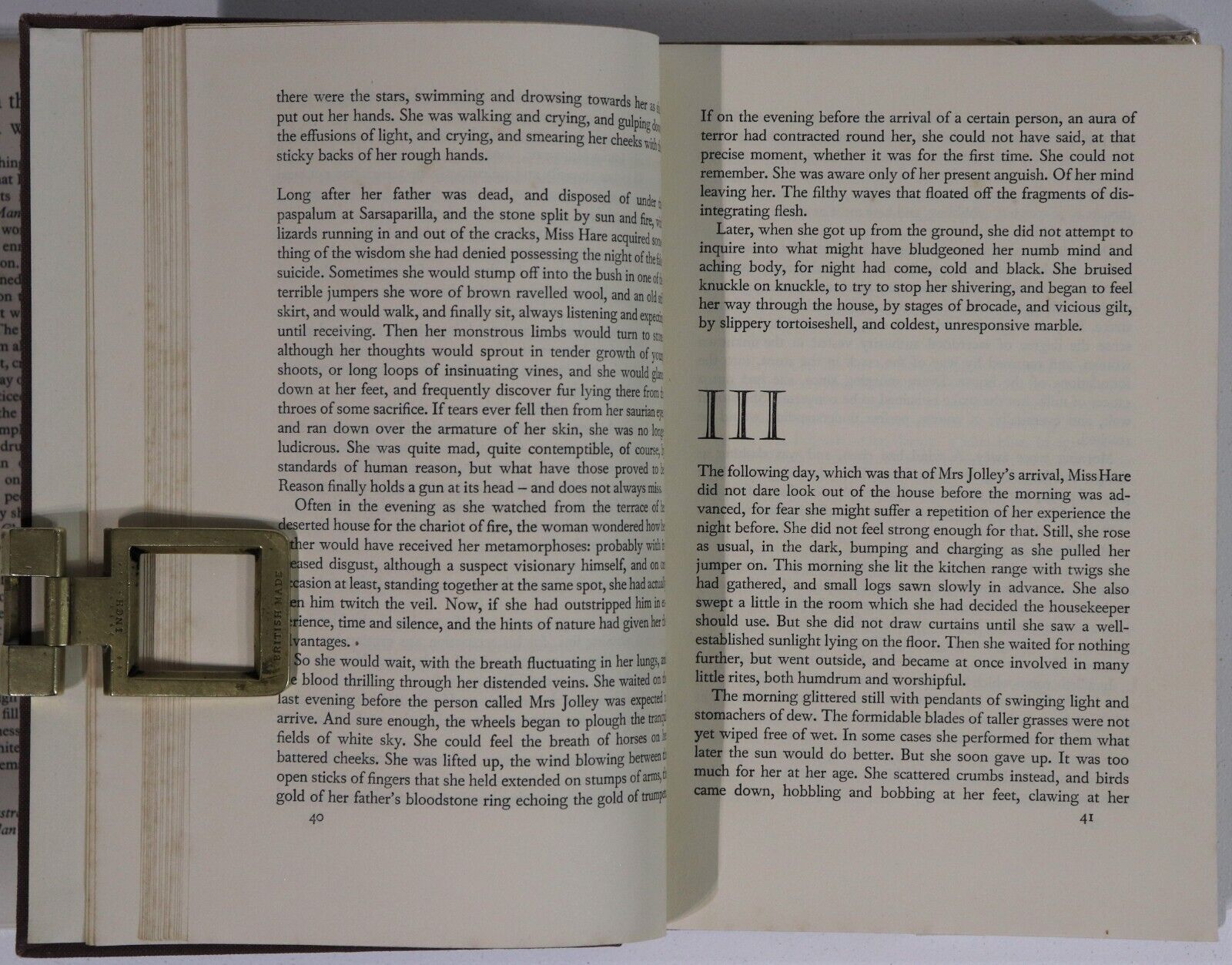 1961 Riders In The Chariot by Patrick White 1st Edition Vintage Fiction Book